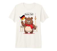 Kids Germany Berlin Bear Waving German Flag Souvenir Boys Premium T-Shirt