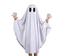 Kids Ghost Cape Mantle Boys Girls Halloween ostume Cute Party Fancy Dress Outfits White Cloak Halloween Blanket Festival Clothes Age 1 to 9 Years (White, 5-7 Years)