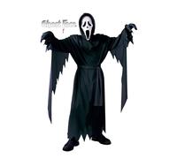 Kids Ghost Face Scream Costume Official Halloween Horror Fancy Dress 8-12