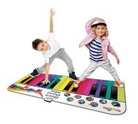 Kids Giant Floor Piano Mat (6ft), Premium Musical Piano Mat with 24 Keys, 10 Built in Songs, Instrument Sounds, Record & Playback, Song Booklet, Perfect for Children Early Development
