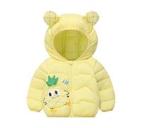 Kids Girl Long Winter Coats Thick Puffer Winter Coat Teens Packable Hoody Padded Winter Coats Solid Color Thermal Snow Outwear Windproof Outdoor Softshell Down Jacket with Pockets