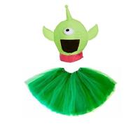 amscan (PKT) (9905038) Child Girls Adorable Alien Costume (3-4yr)