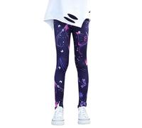 Kids Girls Ankle Length Leggings Printing Flower Classic Stretch Pants Ski Pants for Girls Pants Girls 10 Purple