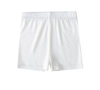 Kids Girl's Boxers,Solid Color Safety Pants with Elastic Band,Breathable Bike Shorts,Stretch Cotton Underwear Trunk,Leggings Shorts Comfort Underpants for Girls Age 2-12 Years White