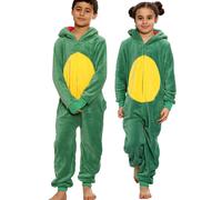Kids Girls Boys A2Z Onesie One Piece Soft Fluffy Dinosaur World Book Day Costume