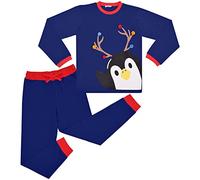 Kids Girls Boys Christmas Pyjamas - PJS 156 Royal 9-10
