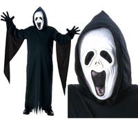 Kids Girls Boys Howling Scream Robe Ghost Halloween Fancy Dress Costume 3-10