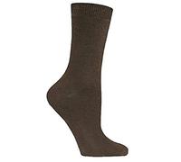 Kids Girls Boys Plain Ankle Socks, Super Soft Mid Calf Cotton Rich Back To School Uniform Socks, Comfortable Toddler Baby Boy Children Sports School Socks (Pack Of 3), Brown-6-8.5