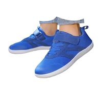 Kids Girls Boys Shoes Wide Barefoot Shoes Kids Trainers Breathable Walking Sneakers for School Trail Running Wide Sneaker Outdoor Sports Blue Footwear UK 1.5