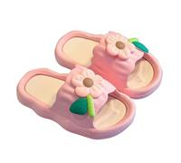 Kids Girls Cloud Sliders UK Clearance Infant Flower Patchwork Sandals Flat Slippers Open Toe Slides Comfy Thick Sole Shoes Summer Non-Slip Sandal Lightweight Casual Slider Bathroom Beach Pool Slipper