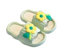 Kids Girls Cloud Sliders UK Clearance Infant Flower Patchwork Sandals Flat Slippers Open Toe Slides Comfy Thick Sole Shoes Summer Non-Slip Sandal Lightweight Casual Slider Bathroom Beach Pool Slipper