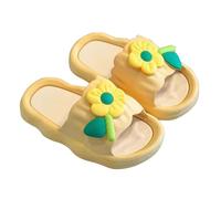 Kids Girls Cloud Sliders UK Clearance Infant Flower Patchwork Sandals Flat Slippers Open Toe Slides Comfy Thick Sole Shoes Summer Non-Slip Sandal Lightweight Casual Slider Bathroom Beach Pool Slipper