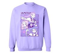 Kids Girls Demon Hunter Sweater - Kids K-Pop Inspired Sweatshirt - Casual Pullover (UK, Age, 9 Years, Regular, Lavender)