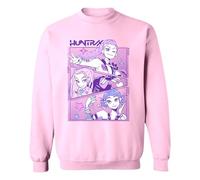 Kids Girls Demon Hunter Sweater - Kids K-Pop Inspired Sweatshirt - Casual Pullover (UK, Age, 9 Years, Regular, Pink)