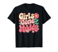 Kids Girls Gone Muddy Mud Run Muddy ATV Squad Mudder T-Shirt