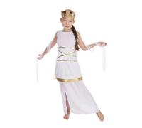 Kids Girls Greek Goddess Costume Roman Toga Outfit Book Week Child Fancy Dress