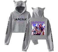 Kids Girls Hunters Hoodies Cute Ear Boys Long Sleeve Jumpers Graphic Hooded Sweatshirts Funny Pullover Tops Christmas Halloween Costume Fans Gifts
