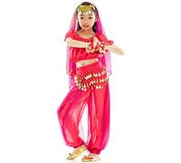 Kids Girls Indian Belly Dance Costume Carnival Arabian Princess Outfits Professional Dancer Outfit Suit Belly Dance Costume Outfit for Girls