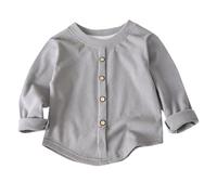 Kids Girls' Knit Button Down Cardigan - Long Sleeve Open Front Sweater, Toddler Size Option, Soft Plain Fabric, Ideal as Casual Outerwear for Cool Days(Grey, 5-6 Years)