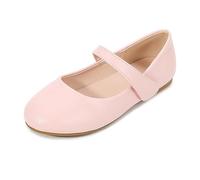 Kids Girls' Leather Shoes Mary Jane Solid Color Flats Low Top Party Shoes Party Birthday School Performance Little Girl Fuzzy Slippers 2023