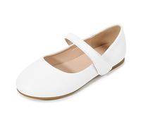 Kids Girls' Leather Shoes Mary Jane Solid Color Flats Low Top Party Shoes Party Birthday School Performance Little Girl Fuzzy Slippers 2023