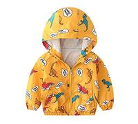 Kids Girls Lightweight Packable Hooded Puffer Outwear Windproof Zipper Windbreaker Jacket Coat Hooded Toddler Girls Dinosaur Kids Boys Baby Boys Coat&jacket Kids Girls Down Jacket (Yellow, 4-5 Years)
