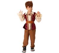 Kids Girls Medieval Peasant Dress for Themed Party Stage Performance 4-9 Years Boys Halloween Outfits Medieval Renaissance Cosplay Costume Pants Sets with Wide Belt