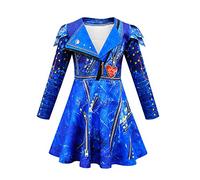 Kids Girls Princess Red Pink Bridget Blue Chloe Evie Dress Fancy Outfits (160, Evie)