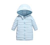 Kids Girls Puffer Winter Coat Thick Puffer Coats Teens Packable Hoody Padded Down Jackets Solid Color Thermal Snow Outwear Windproof Outdoor Softshell Down Jacket for 3-11years