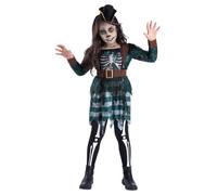 Smiffys Skeleton Pirate Maiden Costume, Halloween Kids Fancy Dress, Age 4-6