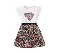 Kids Girls Summer Dresses Sleeveless Round Collar Tank Dress Plain Childrens Casual Outing Swing Skirt Fashion A-Line Walking Hiking Beach Clothing for Kid Age 8-12 Years