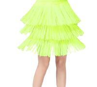 Kids Girls Tassel Dance Skirt Latin Ballroom Layered Fringe Dancewear Little Girls Laye Rainbow Ribbon Skirt Dress Ballet Tie