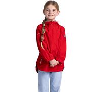 Kids Girls Trespass Flourish Hooded Long Jacket Waterproof Raincoat