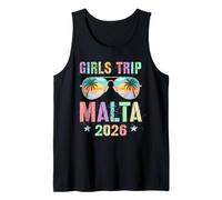 Kids Girls Trip Malta 2026 Vacay Cruise Travel Matching Tank Top