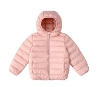 Kids Girls Winter Padded Coat Lightweight Down Jacket Hoody Windproof Fleece Jackets Padded Quilted Puffer Coat Long Sleeve Parka Outwear Warm Packable Travel Ski Overcoat Age 2-13 Years