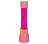 Kids Lava Night Lamp with Glitter Pink 20W GY6.35 Decorative Hearts Girls Cute