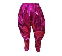 Kids' Glitter Sequin Trousers Lightweight Fabric Stretchy High-Waist Durable Sparkle Leggings Pants for Halloween Playdates & School Shows No Shedding