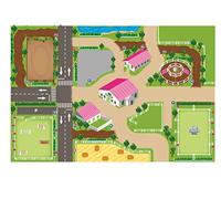 Kids Globe 570348 Play Mat/Rug Riding School XXL 100 x 150 cm
