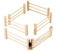 Kids Globe 610667 - Meadow Fence scale 1:32, matches 6-piece Siku,Beige