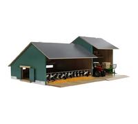 Kids Farming Stable Tractor Machinery Toy Model Shed 1:32 Scale 55x72x32