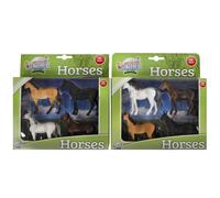 Kid's Globe Farming Horses (4 Assorted Designs) - 1:32 Scale