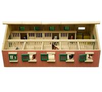 KIDS GLOBE Horse Stable (62 x 42.5 x 22cm) - 1:32 Scale - V050544 - FARM TOY