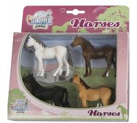 KIDS GLOBE HORSES 640085 4 horses 1:32