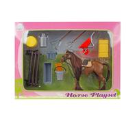 Kids Globe Horses Speelset met paard en accessoires 13cm 640120 (US IMPORT)