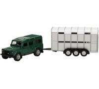Kids Globe Land Rover and trailer toy livestock trailer cattle trailer die cast