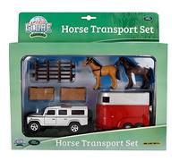 Kid's Globe Land Rover Horse Transport Set - 1:32 Scale