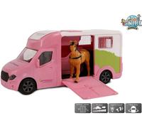 Kid's Globe Pink Horse Transporter with 1 Horse - With Sound & Lights