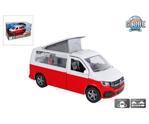 Kids Globe VW Camper Die Cast Metal Volkswagen Camper Van Vans Campervan toy RED