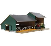 Kids Farming Stable Tractor Machinery Toy Model Shed 1:32 Scale 55x72x32