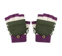 Kids Glove- Warm Knit Children's Gloves | Half Finger Design Stretch Mitts | 15.5x7cm Neat Knit Classic Gloves | Children's Gloves | Easy Self Dressing For Christmas Holiday New Year Outdoor